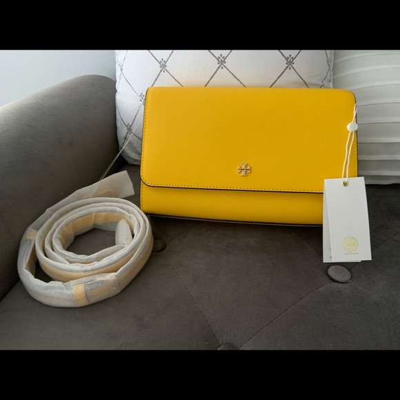 Tory Burch Handbags - NWT: Tory Burch Yellow Emerson Crossbody
